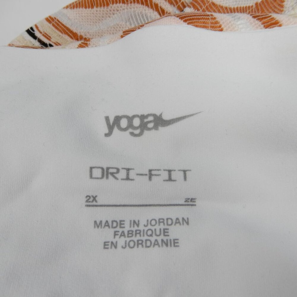 NIKE Yoga Luxe Fit & Flare Full Length Pants Size 2X Dark Russet White NEW $115 - Picture 9 of 12